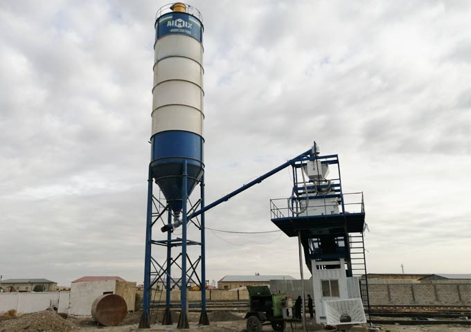 Мобильный бетонный завод AJY35 в Узбекистане
