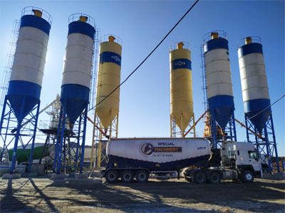 Aimix Бетонный завод 2AJ50 в Узбекистане