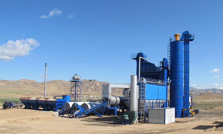 160 т/ч Асфальтный завод установлена в Монголии