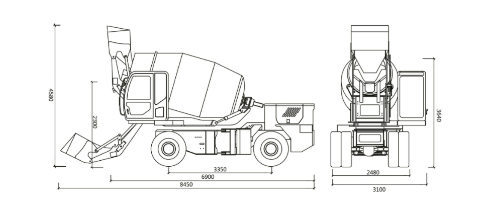 AS-5.5 Автобетоносмеситель с самозагрузкой