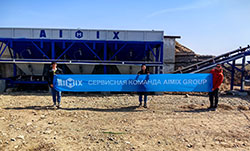 AJ-60 Стационарный Бетонный завод в Казахстане