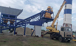 Мобильный бетонный завод серия AJY60 в Казахстане