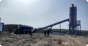 Бетонный завод AJ60 в Казахстане