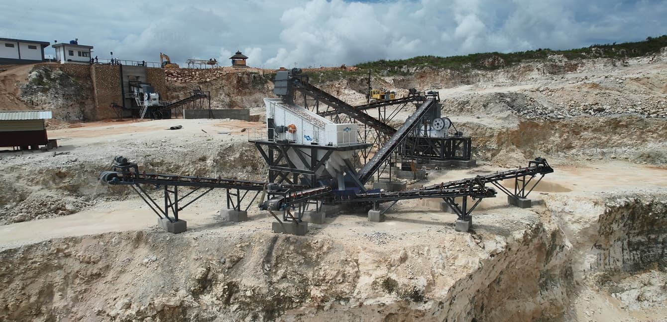 Стационарный дробильный комплекс 200 тонн