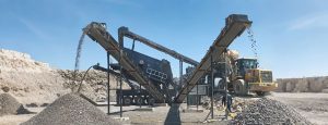 Мобильная дробилка для строительных отходов
