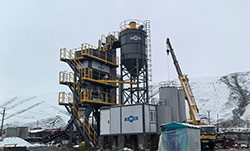 AIMIX Асфальтобетонный завод ALQ-100 установлен в городе Оше, Кыргызстан