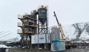 Асфальтобетонный завод ALQ100 в Кыргызстане