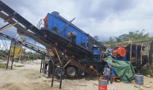 100т/ч Мобильная дробильная установка для Булыжника