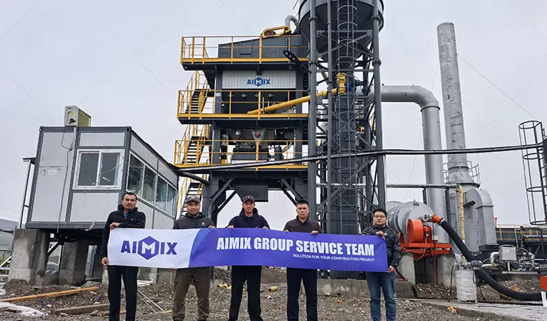 ALQ-100 Асфальтобетонный завод в Кыргызстане