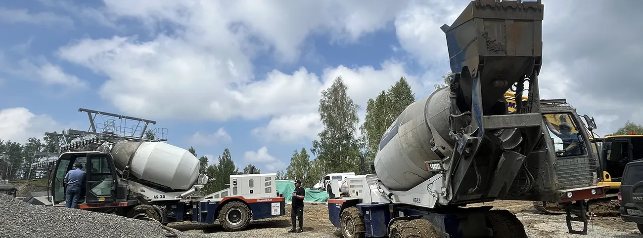 Автобетоносмеситель с самозагрузкой в России