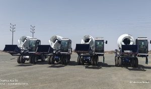 4 шт Автобетоносмеситель с самозагрузкой для проекта Huawei