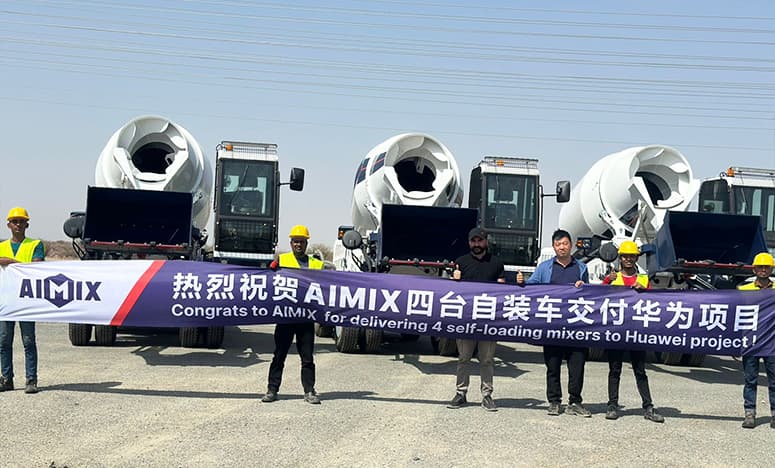 4 шт Автобетоносмеситель с самозагрузкой для проекта Huawei
