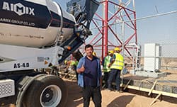 4 шт Автобетоносмеситель с самозагрузкой для проекта Huawei