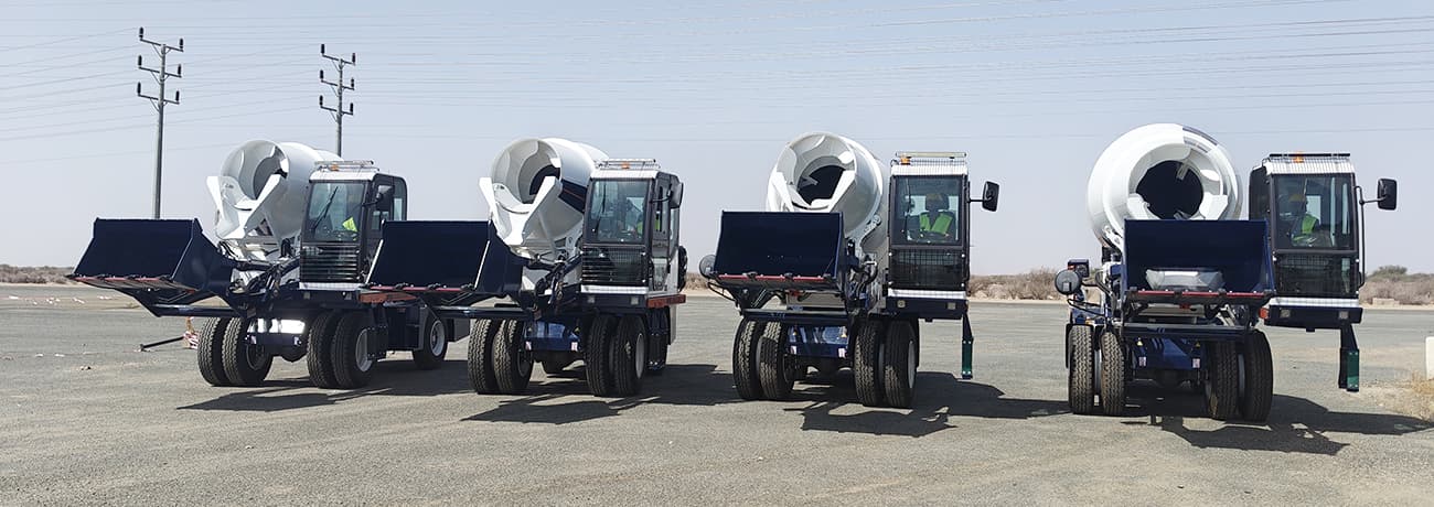 4 шт Автобетоносмеситель с самозагрузкой для проекта Huawei