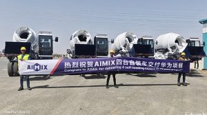 4 шт Автобетоносмеситель с самозагрузкой для проекта Huawei