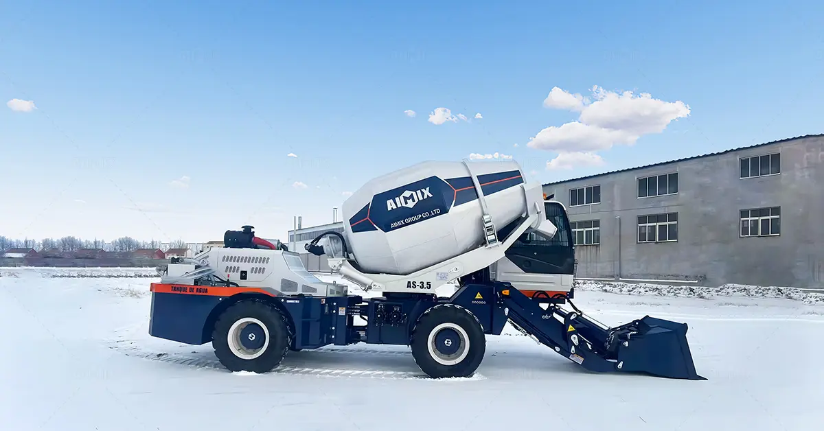 Автобетоносмеситель с самозагрузкой