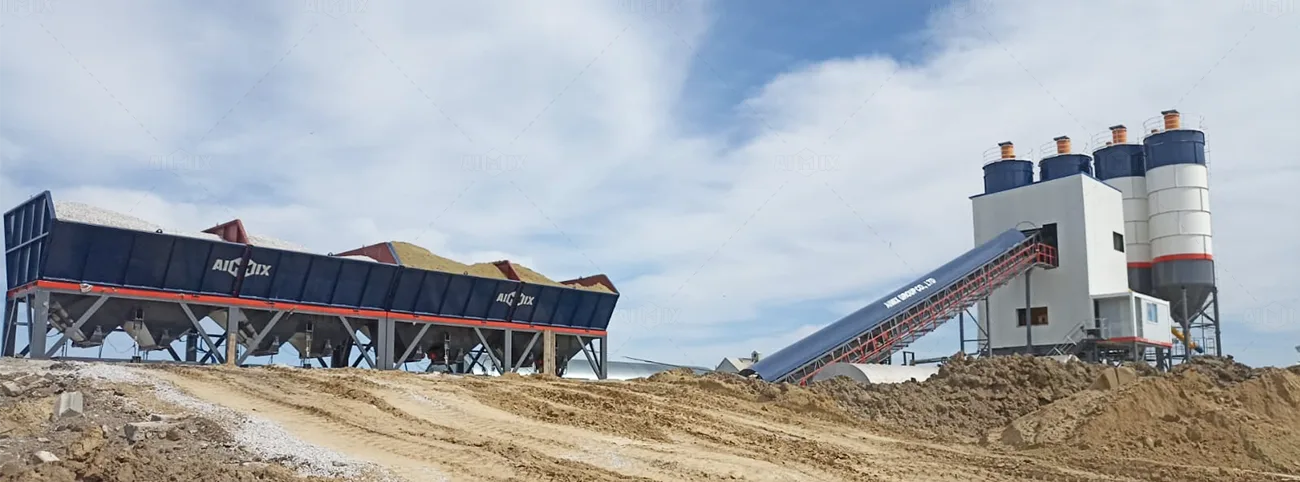 AJ180 Бетонный завод в Казахстане