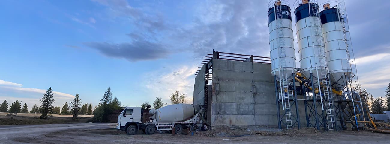 AJ180 Бетонный завод в Казахстане