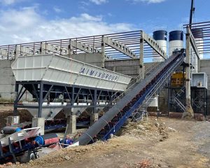 Бетонный завод AJ180 в Казахстане