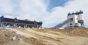 Бетонный завод AJ180 в Казахстане