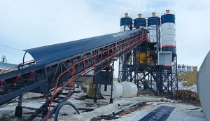 Бетонный завод AJ180 в Казахстане