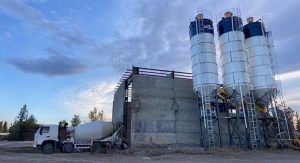 Бетонный завод AJ180 в Казахстане