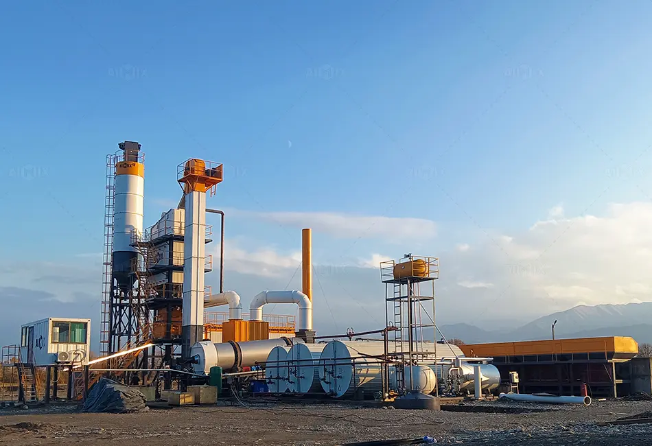 Асфальтовый завод ALQ120 в Киргизии