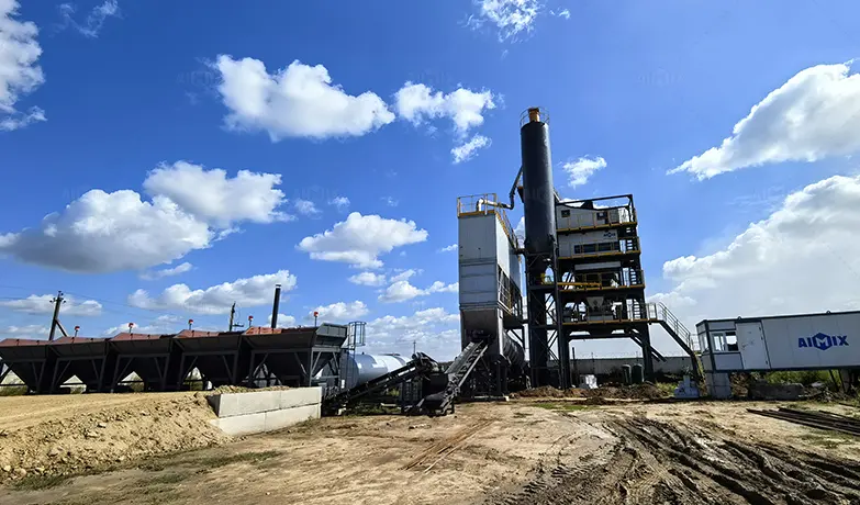 Асфальтобетонный завод ALQ-160 в Павлодаре, Казахстан