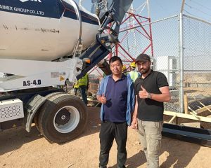 4 шт Автобетоносмеситель с самозагрузкой для проекта Huawei