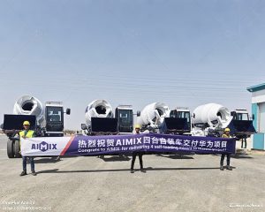 4 шт Автобетоносмеситель с самозагрузкой для проекта Huawei
