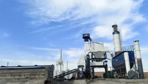 Асфальтобетонный завод ALQ-80 в Кыргызстане