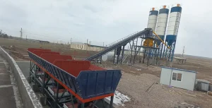 AIMIX Стационарный бетонный завод AJ-120 в Узбекистане
