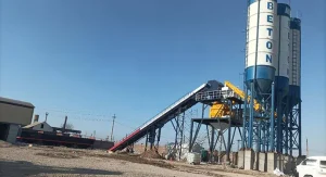 AIMIX Стационарный бетонный завод AJ-120 в Узбекистане