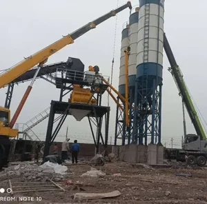 AIMIX Стационарный бетонный завод AJ-120 в Узбекистане