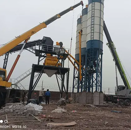 AIMIX Стационарный бетонный завод AJ-120 в Узбекистане