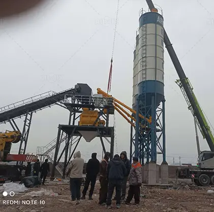 AIMIX Стационарный бетонный завод AJ-120 в Узбекистане