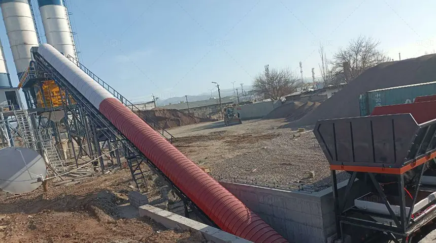 AIMIX Стационарный бетонный завод AJ-120 в Узбекистане