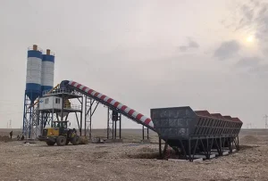 AIMIX Стационарный бетонный завод AJ-120 в Узбекистане