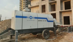 AIMIX Стационарный Бетононасос ABT90C работал в городе Намангане, Узбекистан для строительства дома