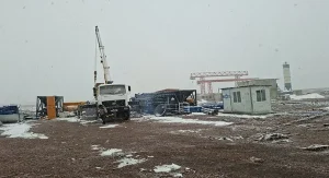 Место установки бетонного завода AJ120