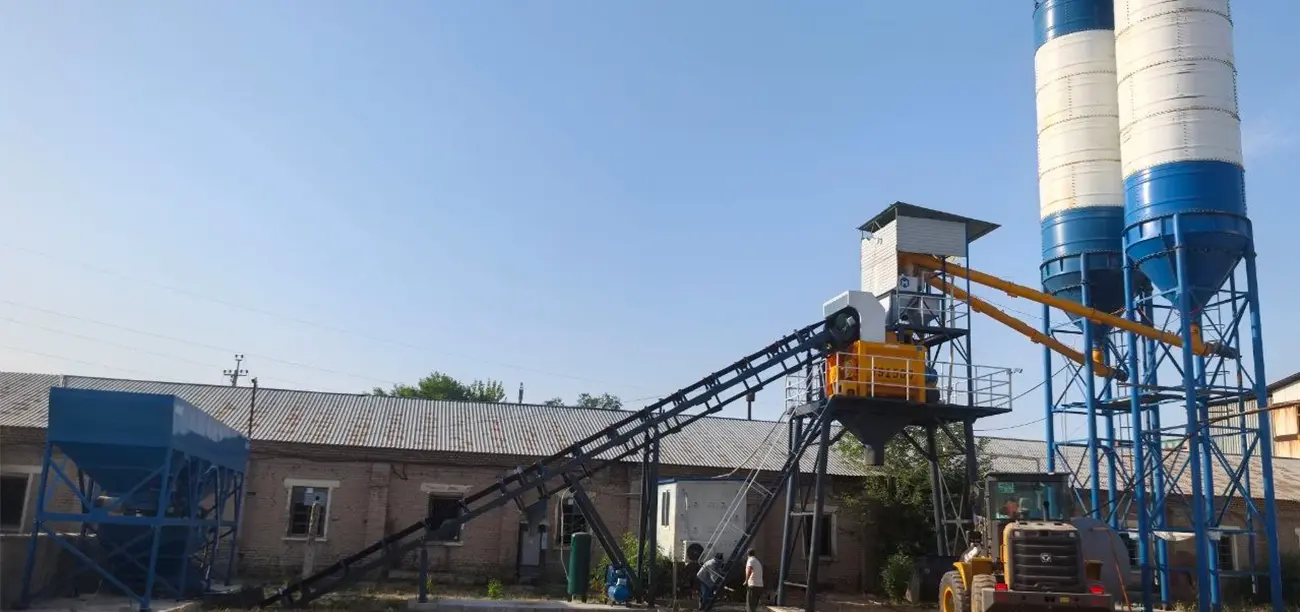 AJ90 Бетонный завод в Гулистане, Узбекистан