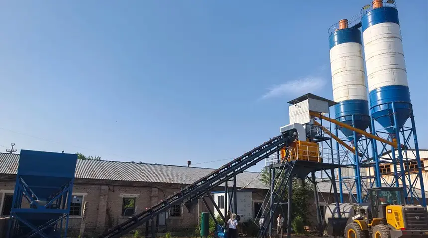 AJ90 Бетонный завод в Гулистане, Узбекистан